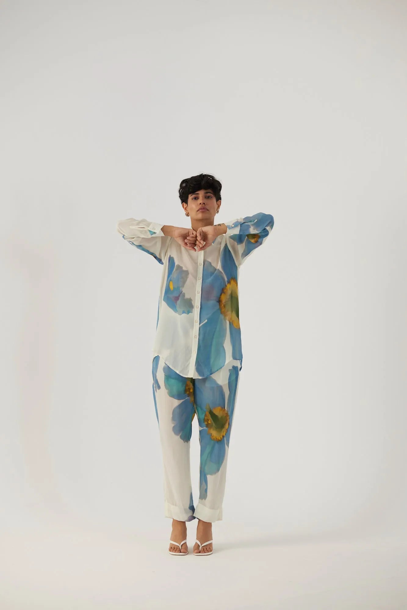 BLUE POPPIES CO-ORD SET - Yam India