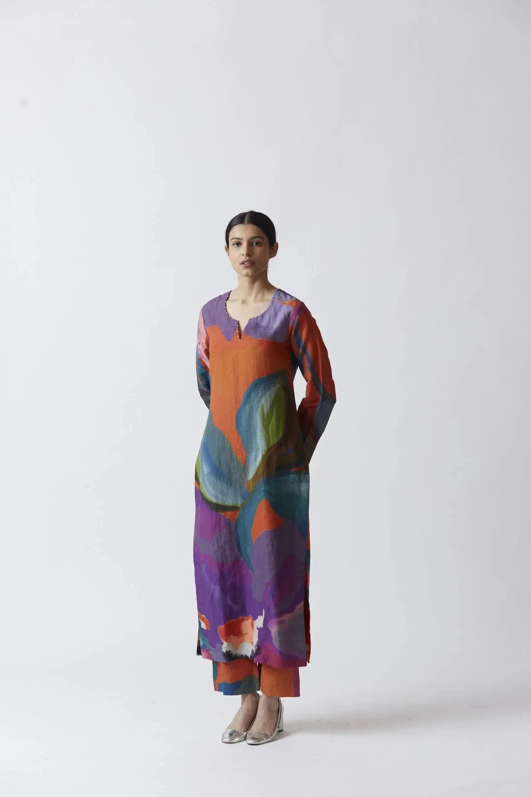 AMETHYST LINEN KURTA SET