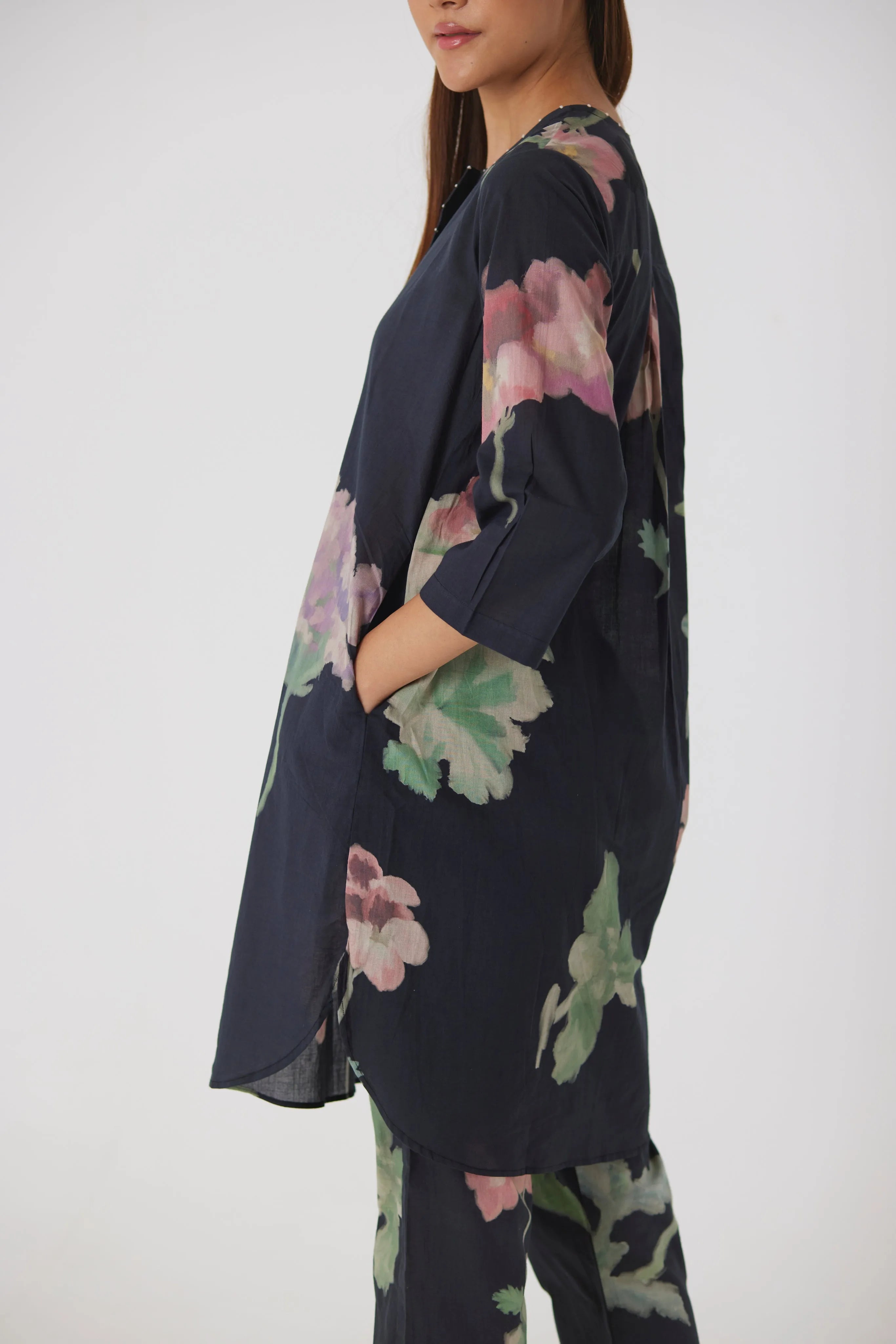 JULIET BLACK KURTA SET - Yam India