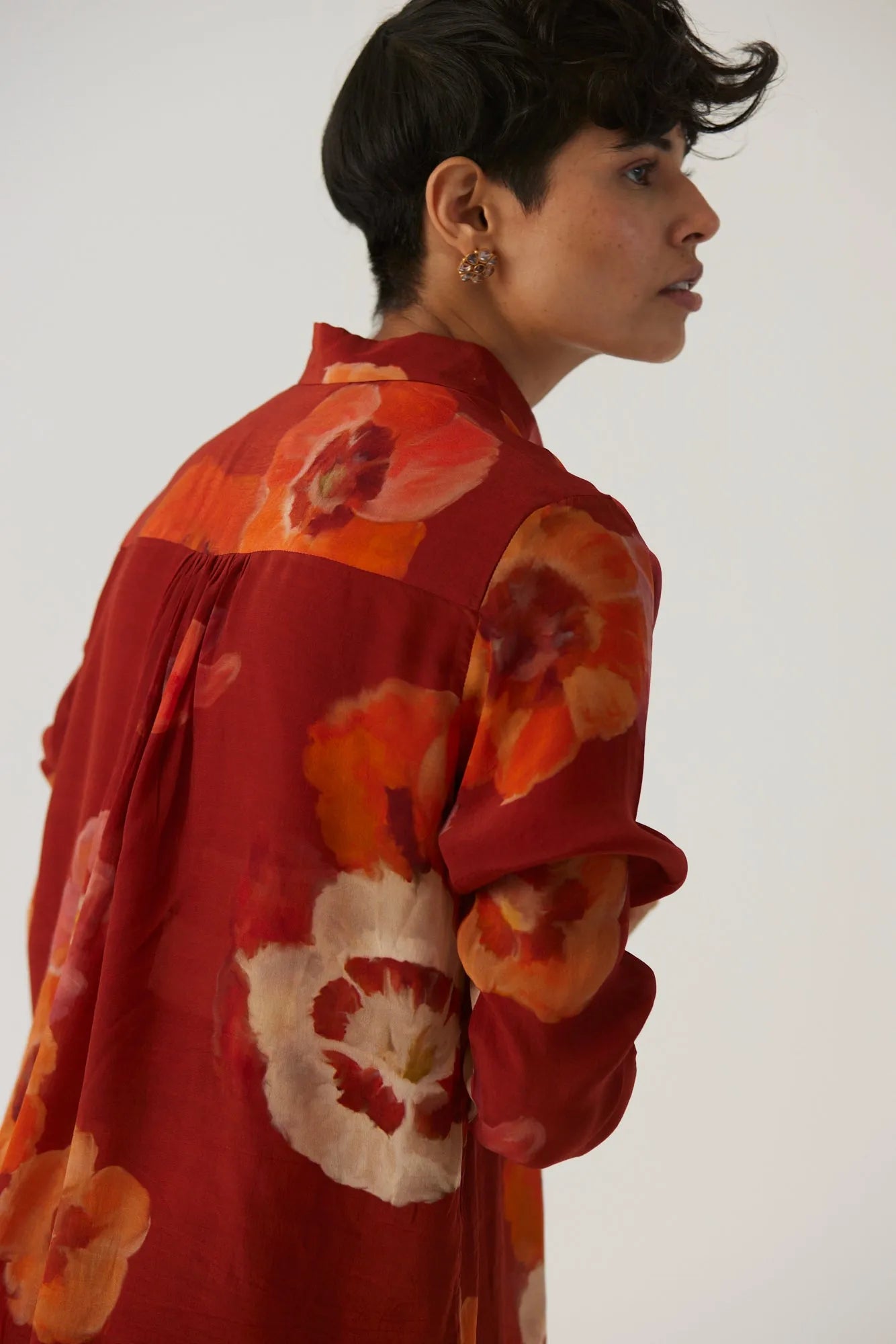 GARDENIA RED CO-ORD SET - Yam India