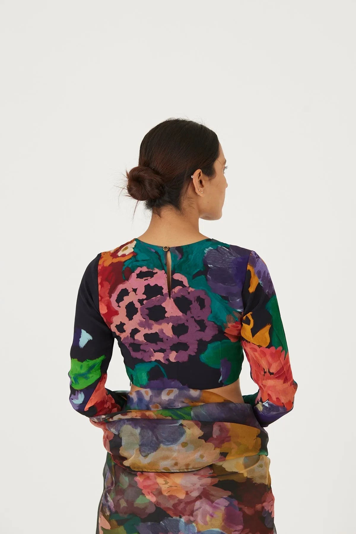 FARAH BLACK BLOUSE - Yam India