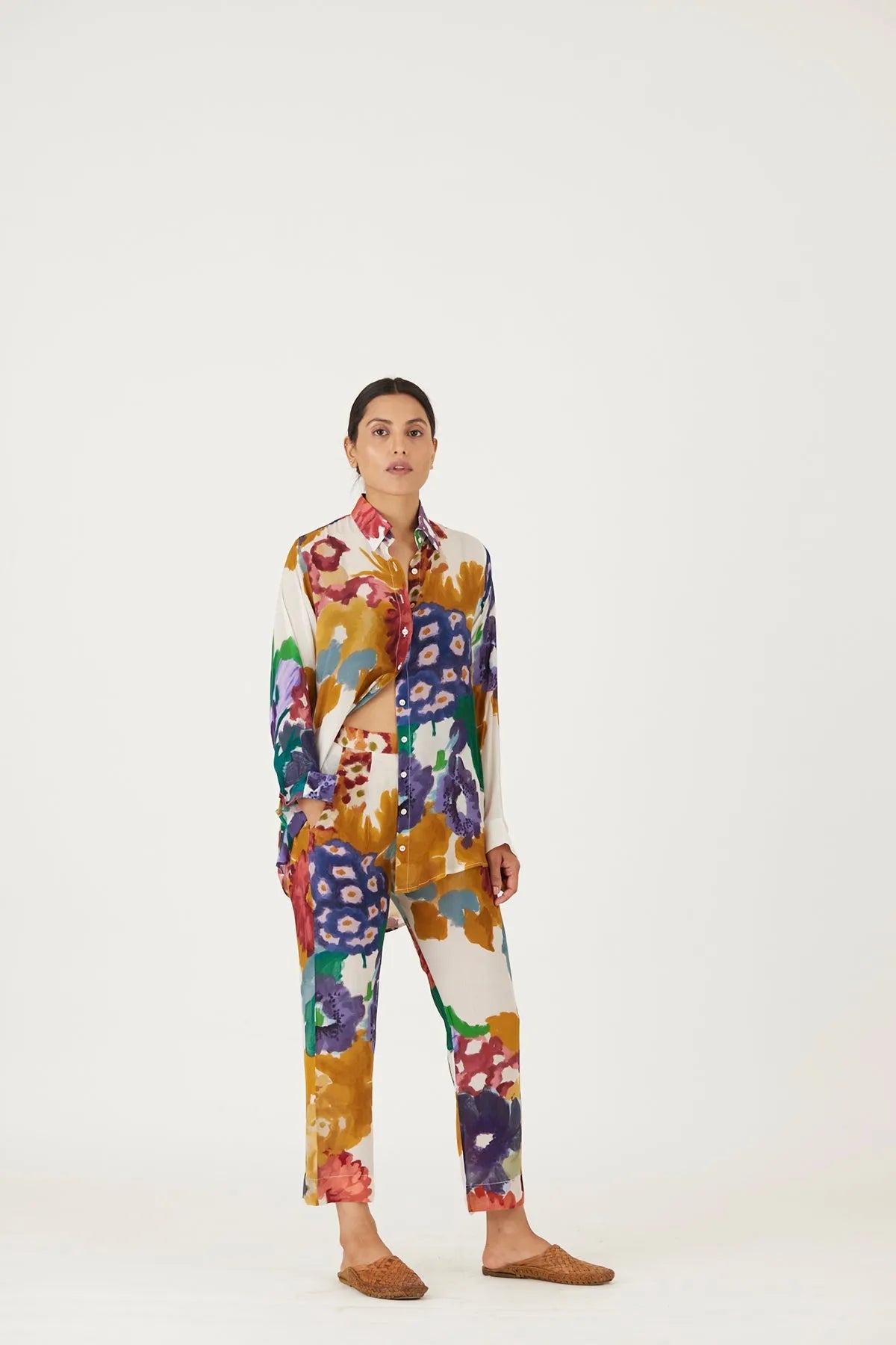 FARAH WHITE CO-ORD SET - Yam India