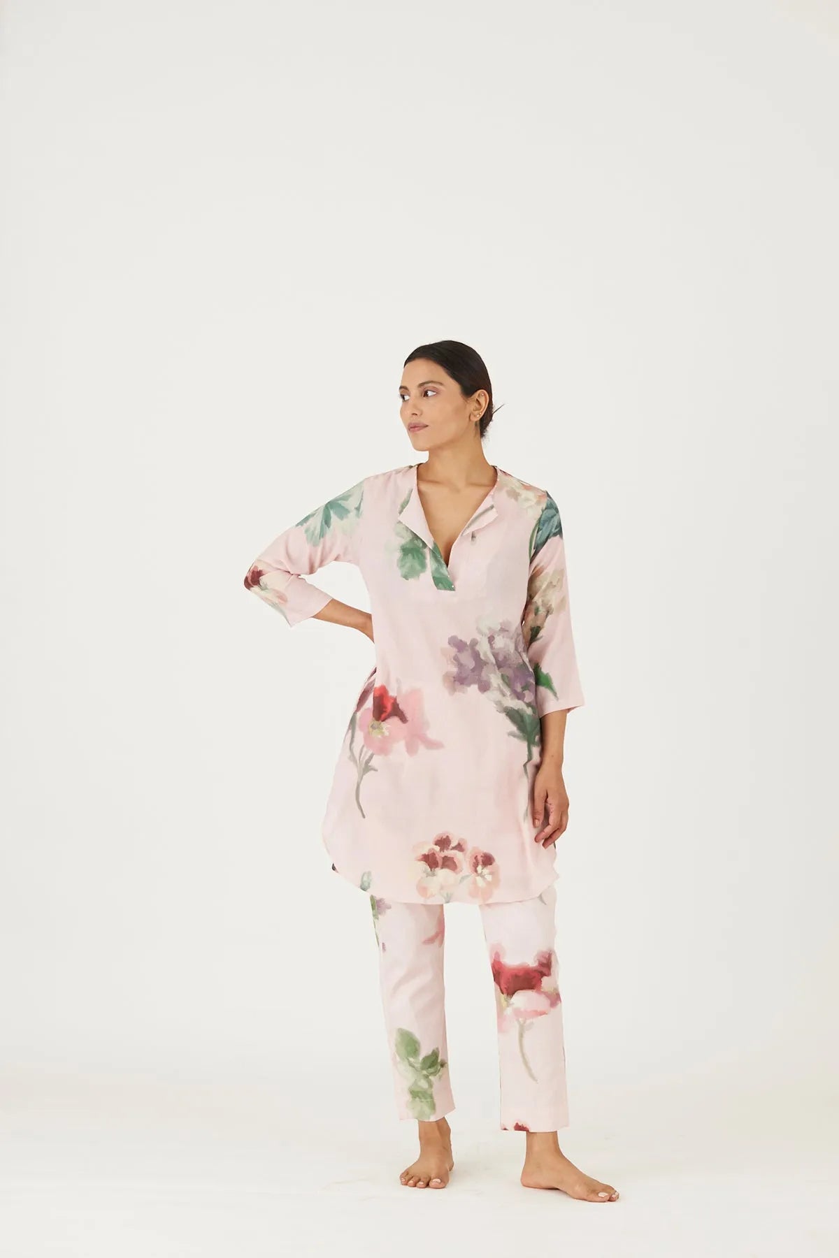 JULIET PINK KURTA SET - Yam India