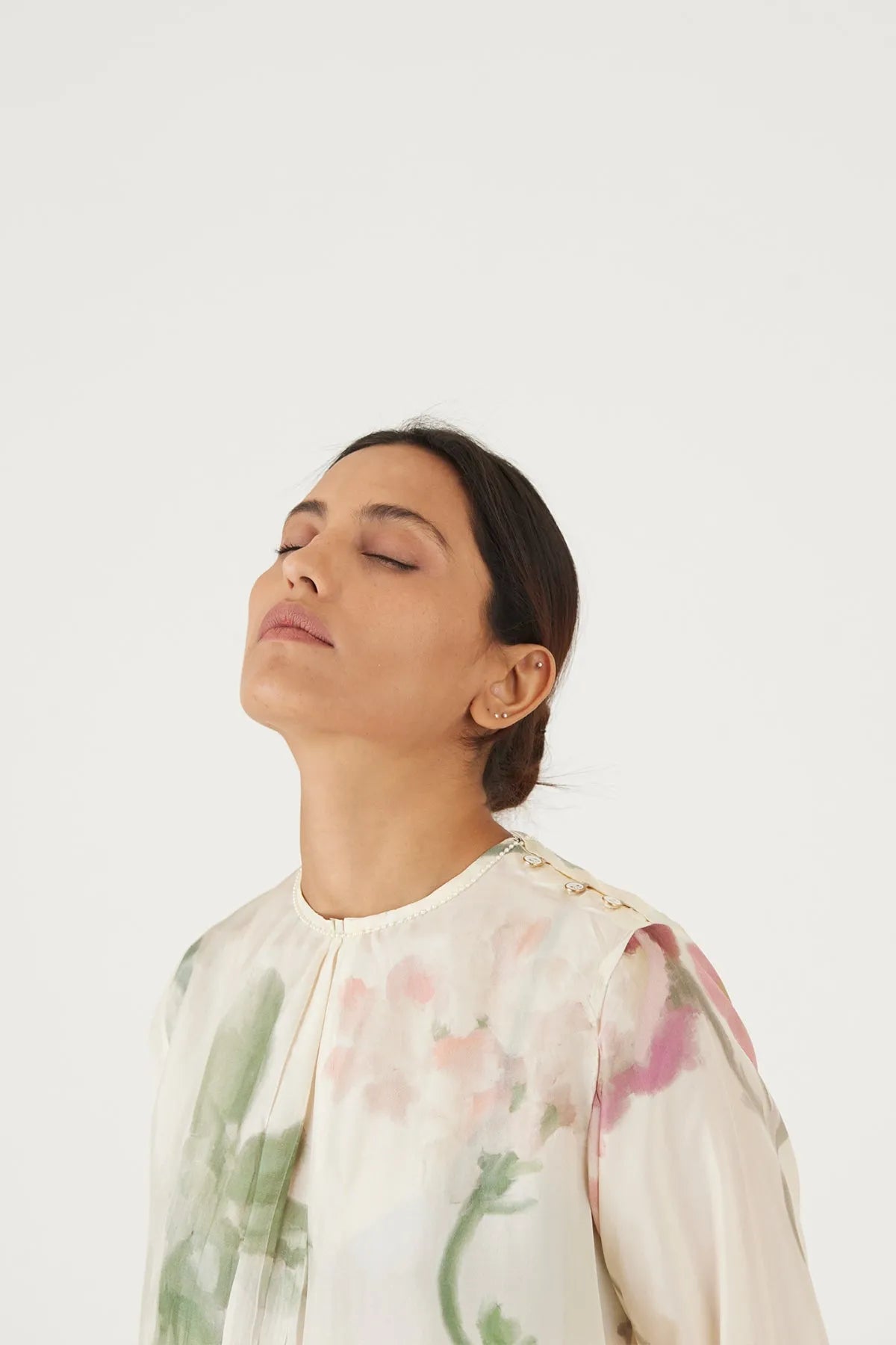 JULIET WHITE SILK KURTA SET - Yam India