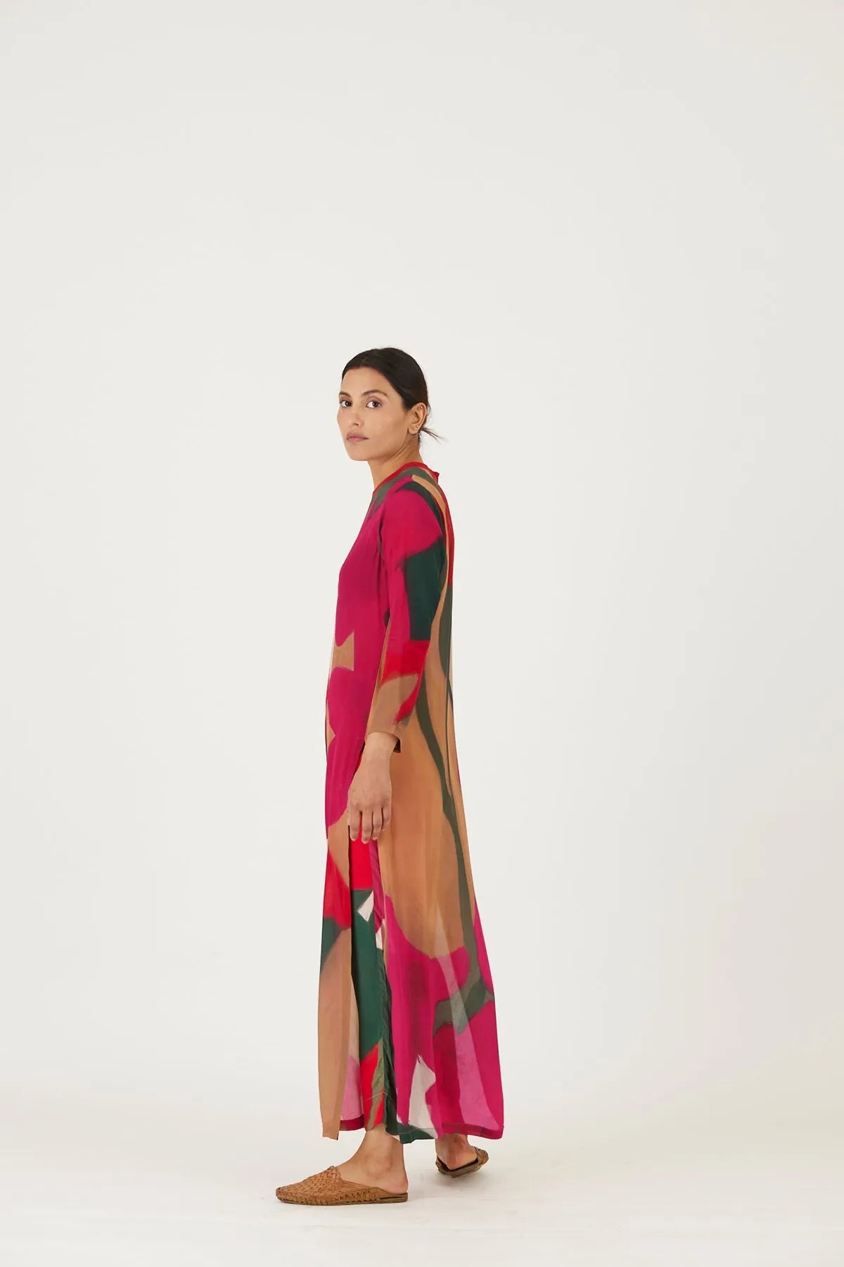 LEI LANI RED LONG KURTA SET - Yam India