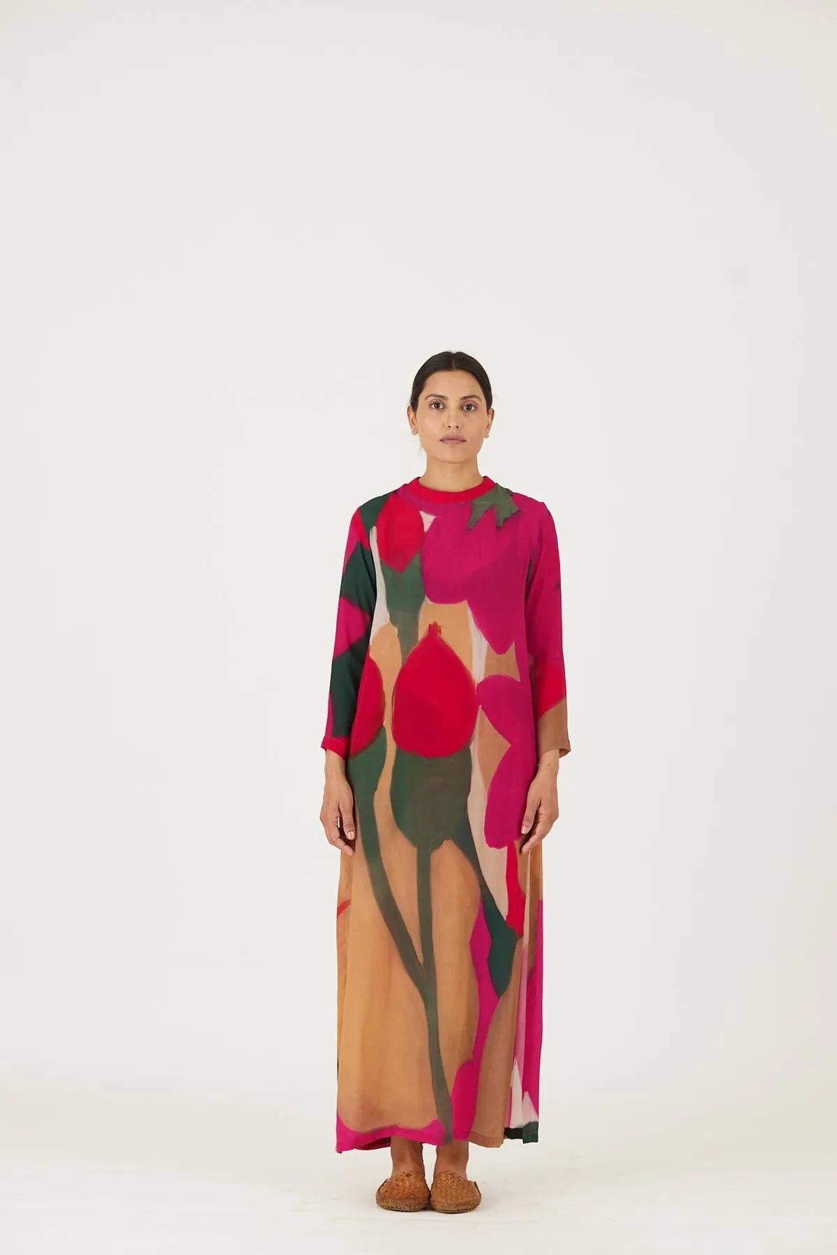 LEI LANI RED LONG KURTA SET - Yam India