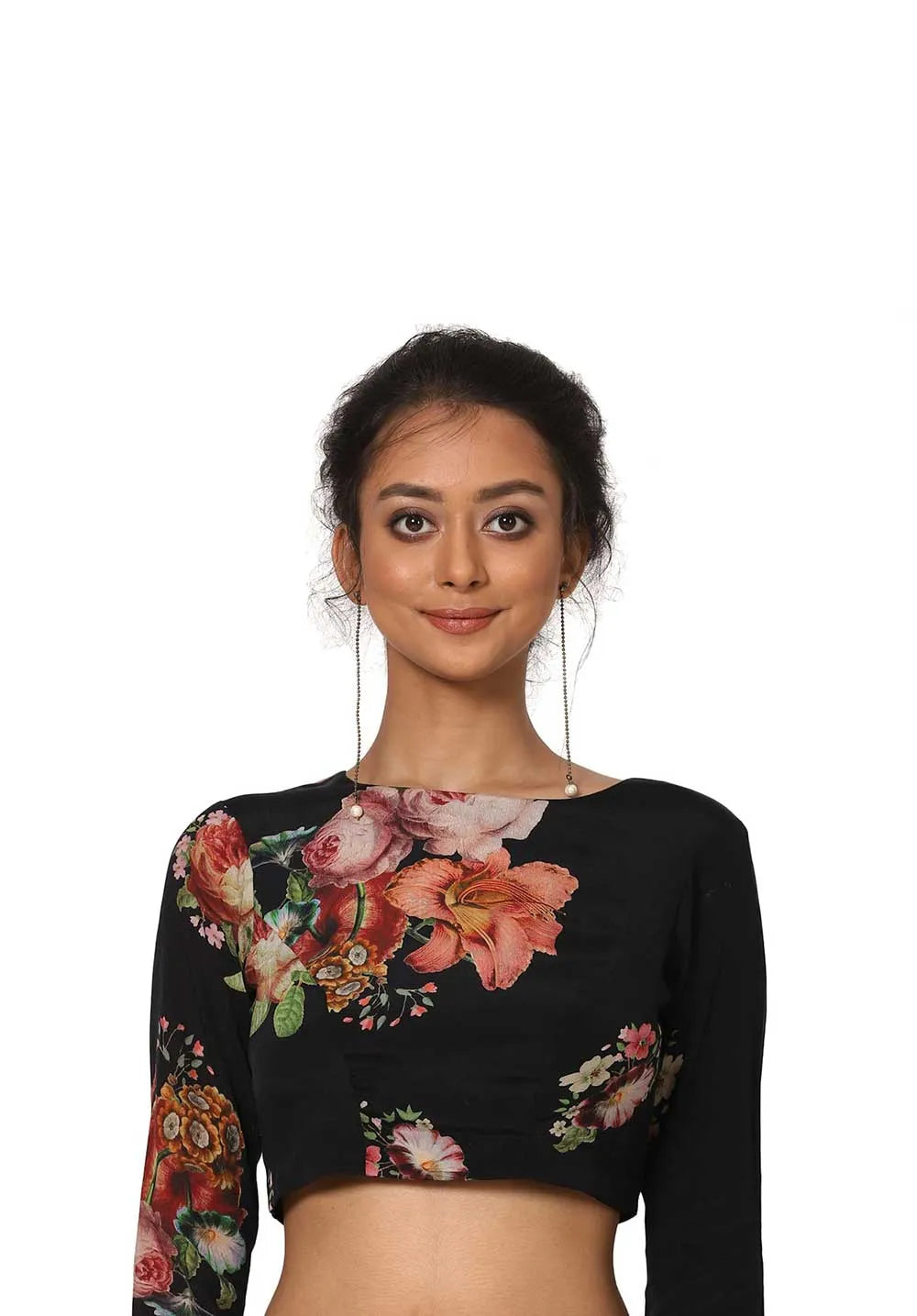 Black Guldasta Blouse - Yam India